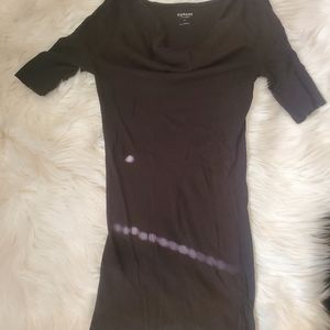 Express Basic Tee With Cowl Neckline